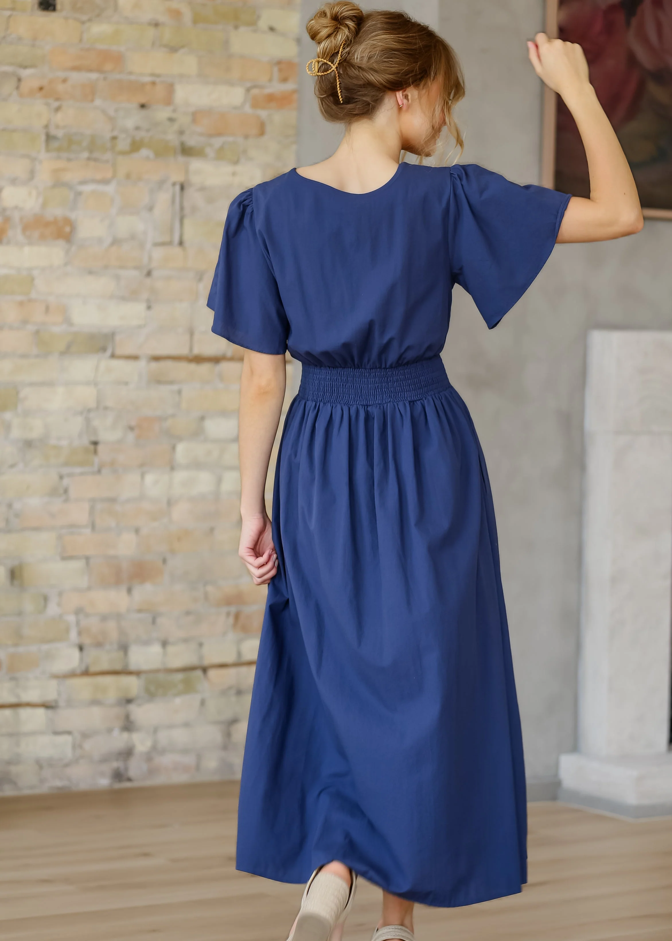 Montie Flutter Sleeve Maxi Dress  - FINAL SALE - Image 12