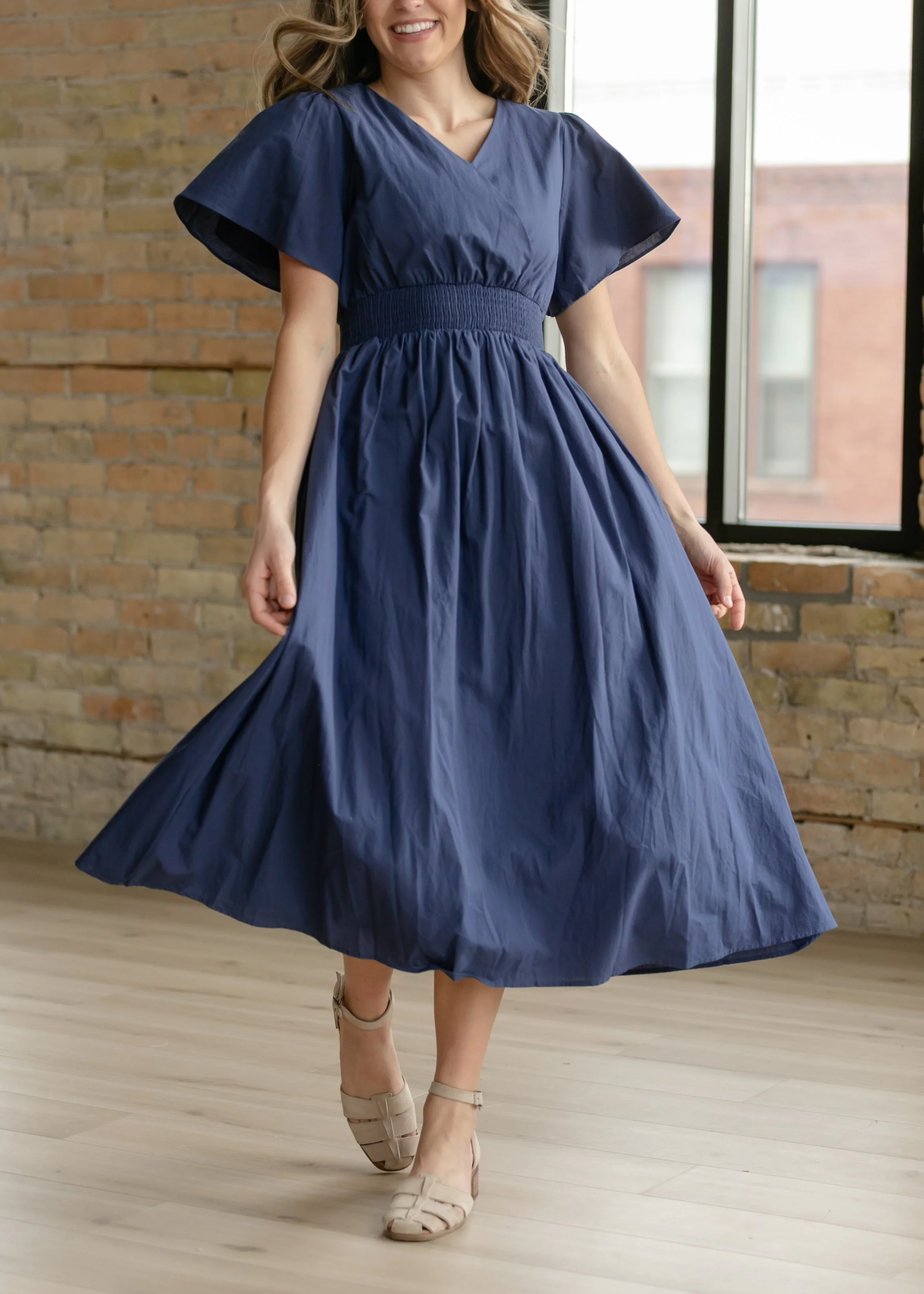 Montie Flutter Sleeve Maxi Dress  - FINAL SALE - Image 3