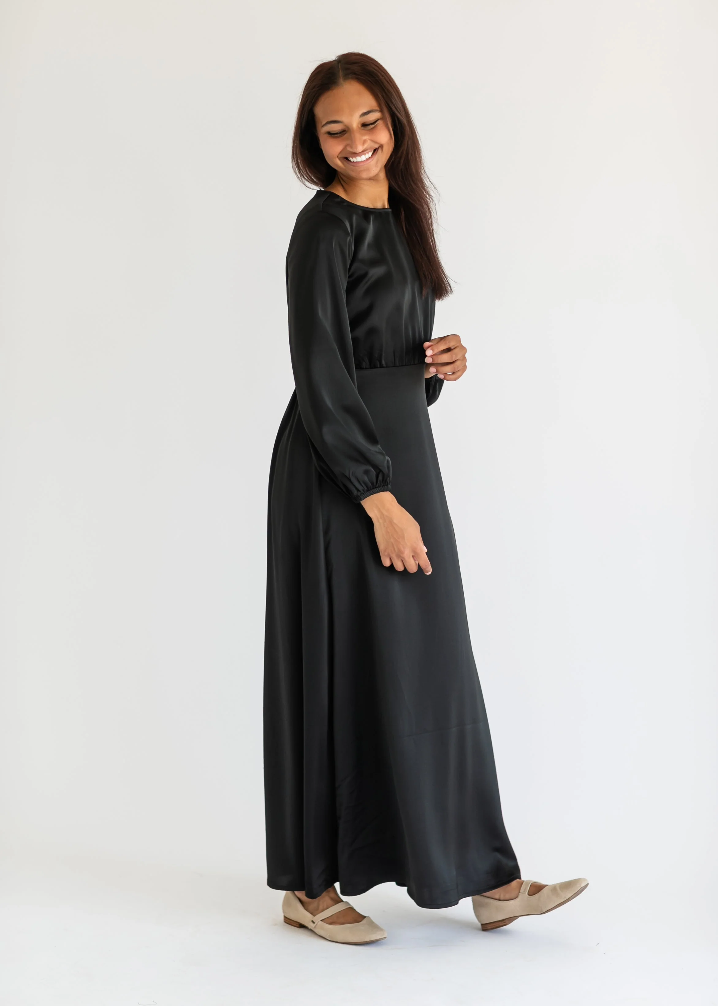 Muriel Satin Maxi Dress - FINAL SALE - Image 18