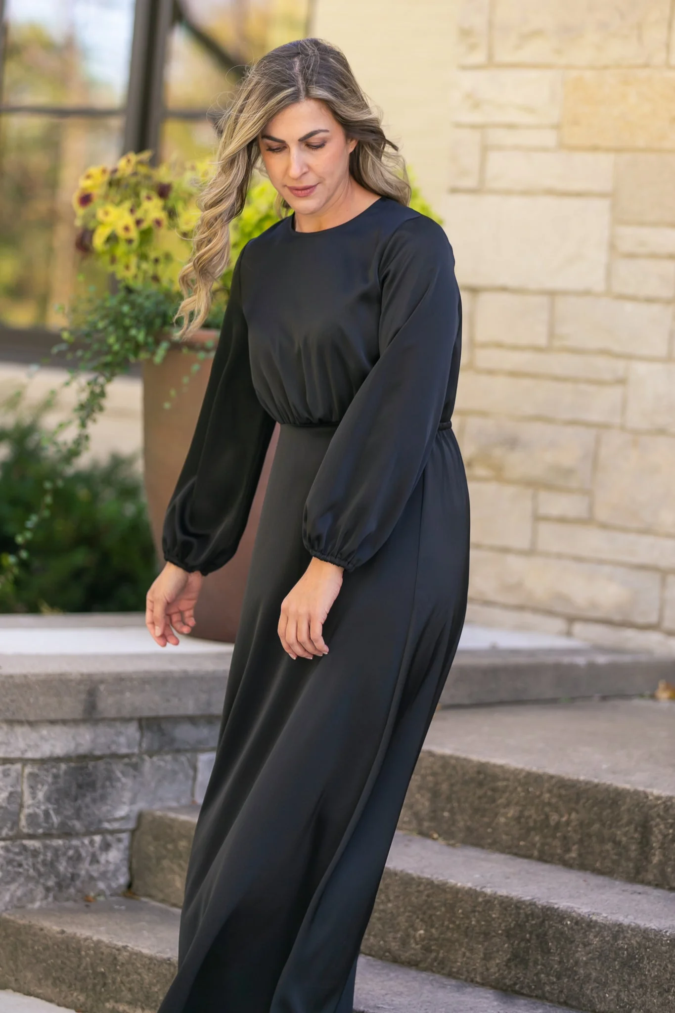Muriel Satin Maxi Dress - FINAL SALE - Image 6