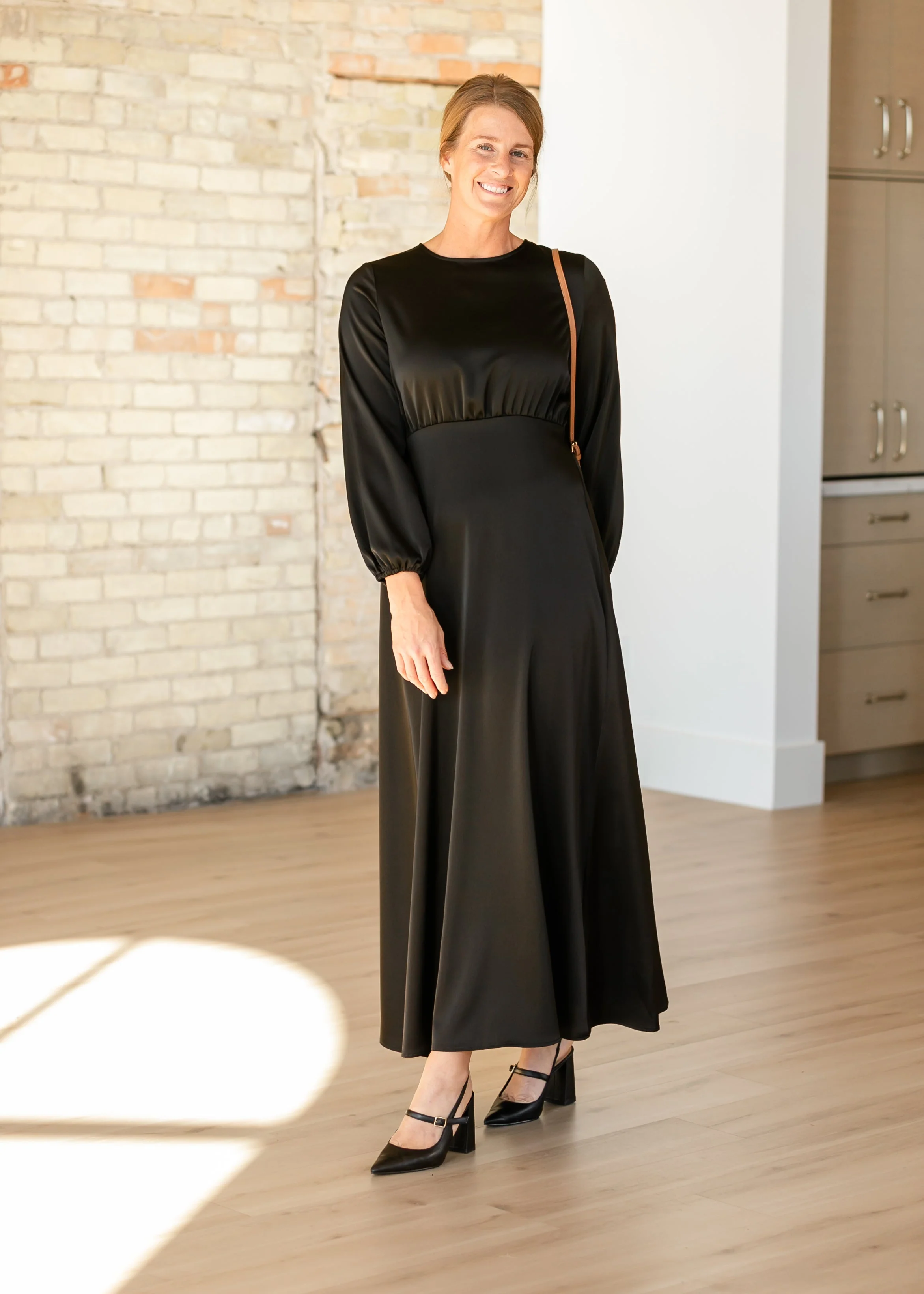Muriel Satin Maxi Dress - FINAL SALE - Image 9