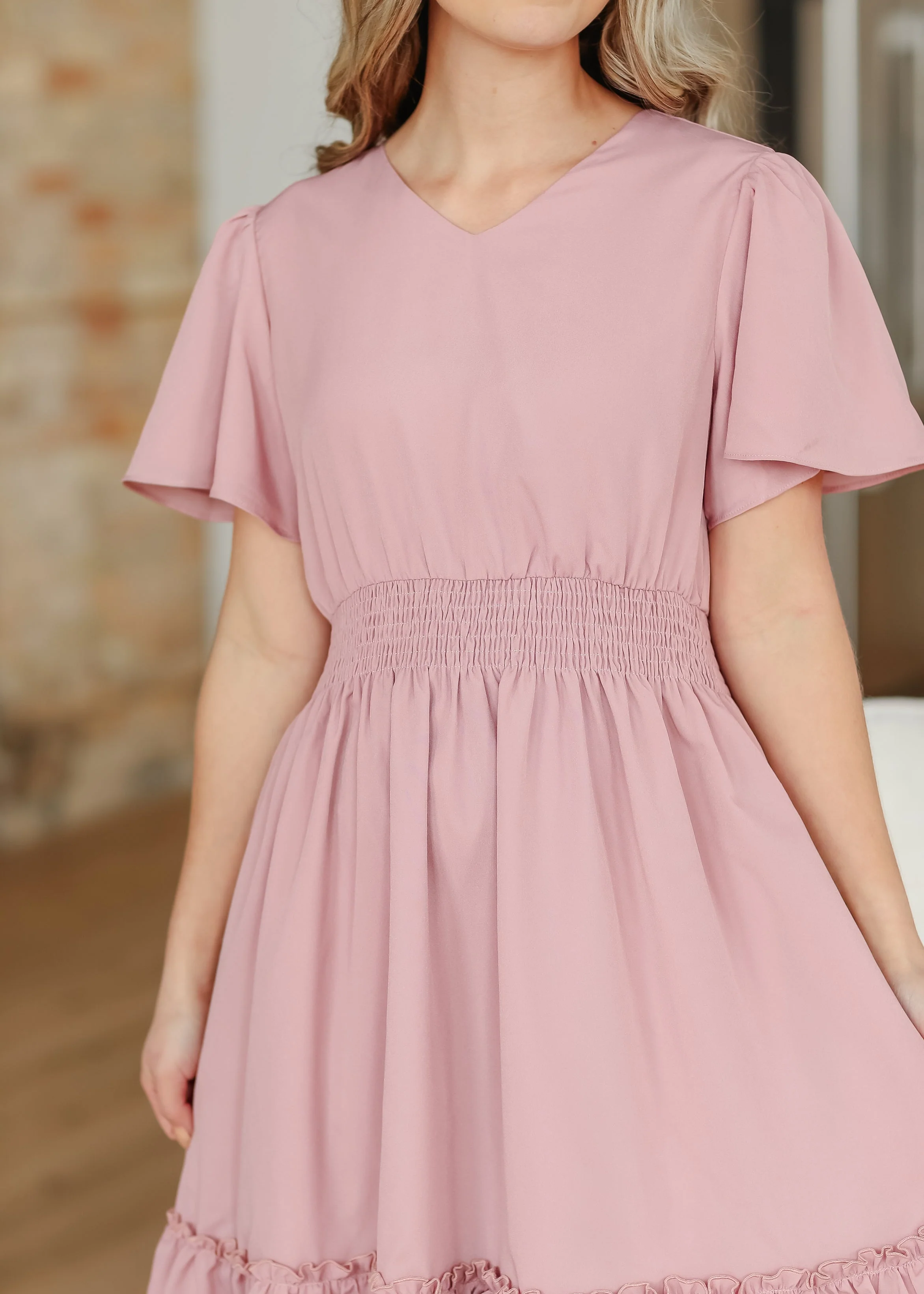 Sophie V-Neck Midi Dress - Image 10