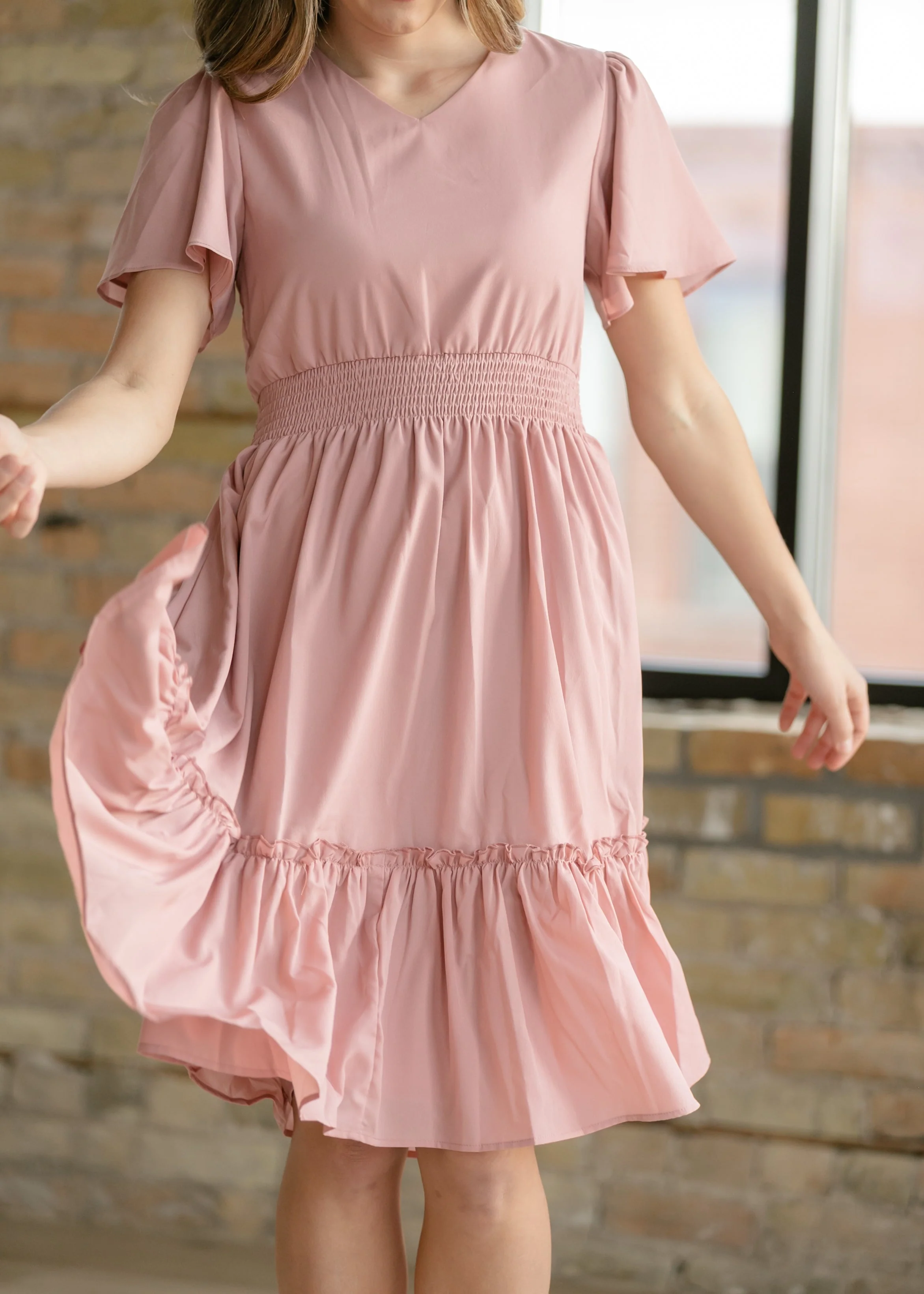 Sophie V-Neck Midi Dress - Image 4