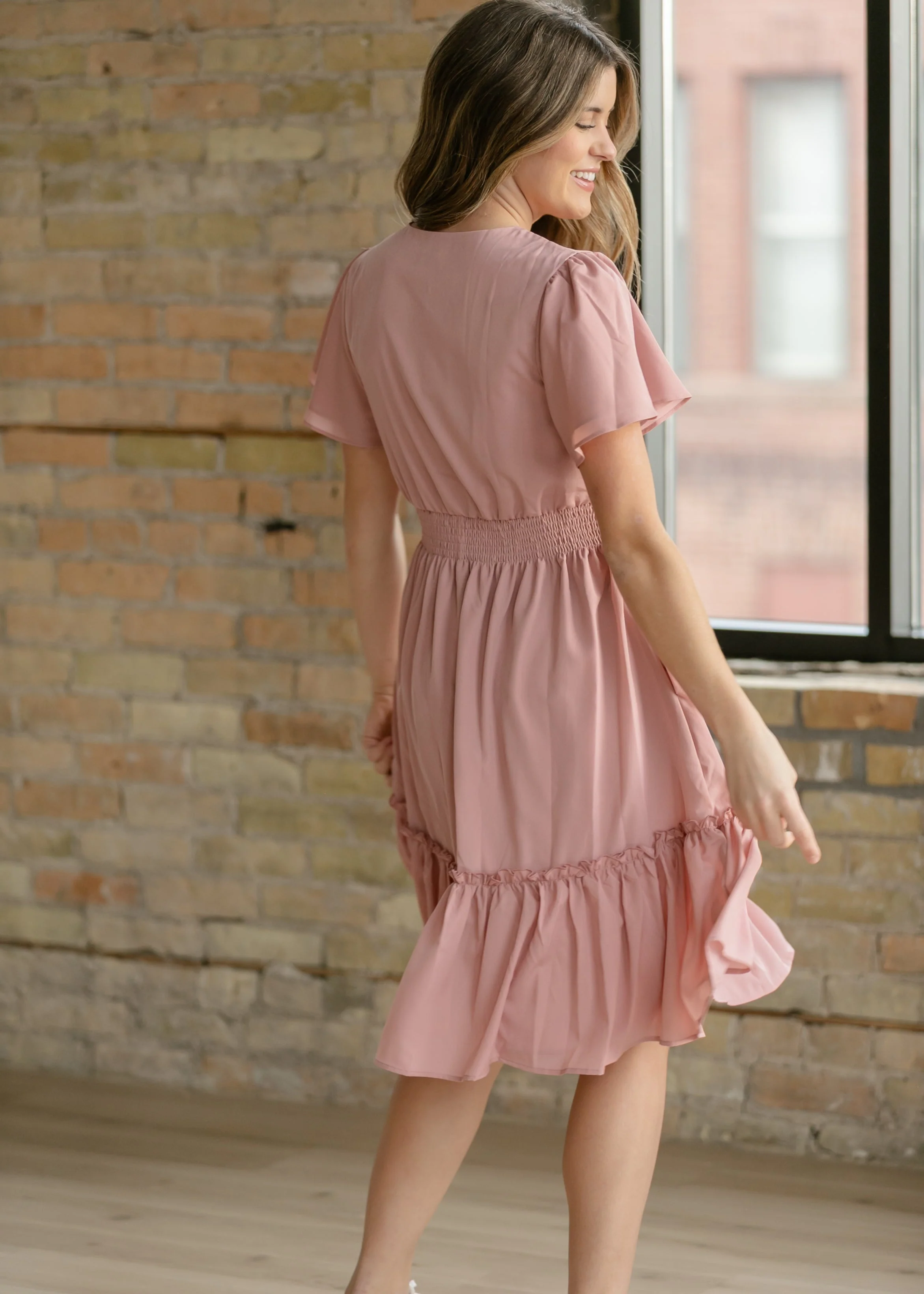 Sophie V-Neck Midi Dress - Image 6
