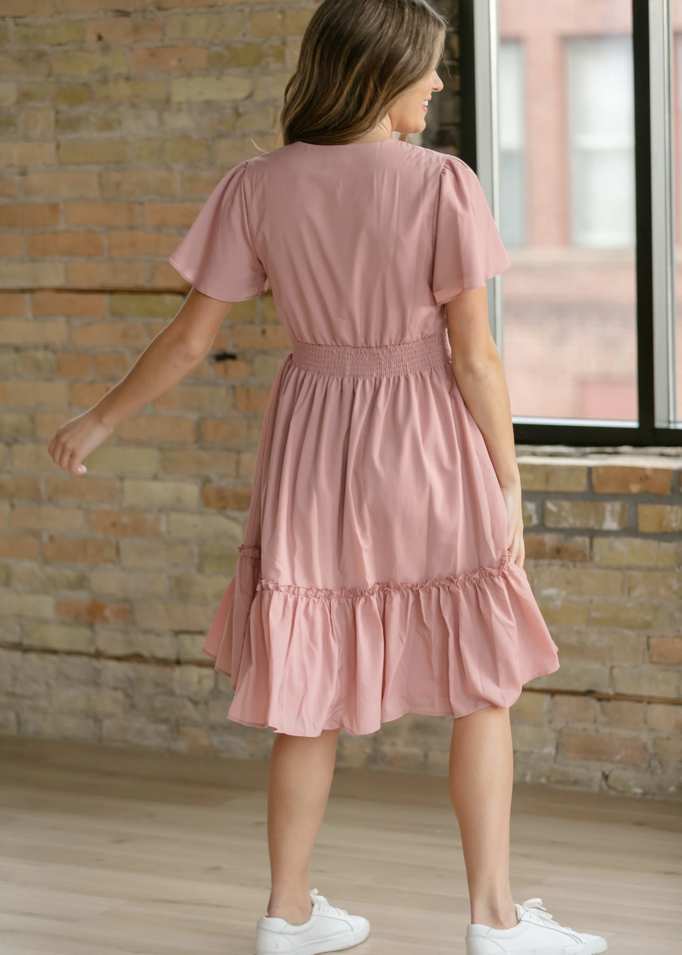 Sophie V-Neck Midi Dress - Image 7