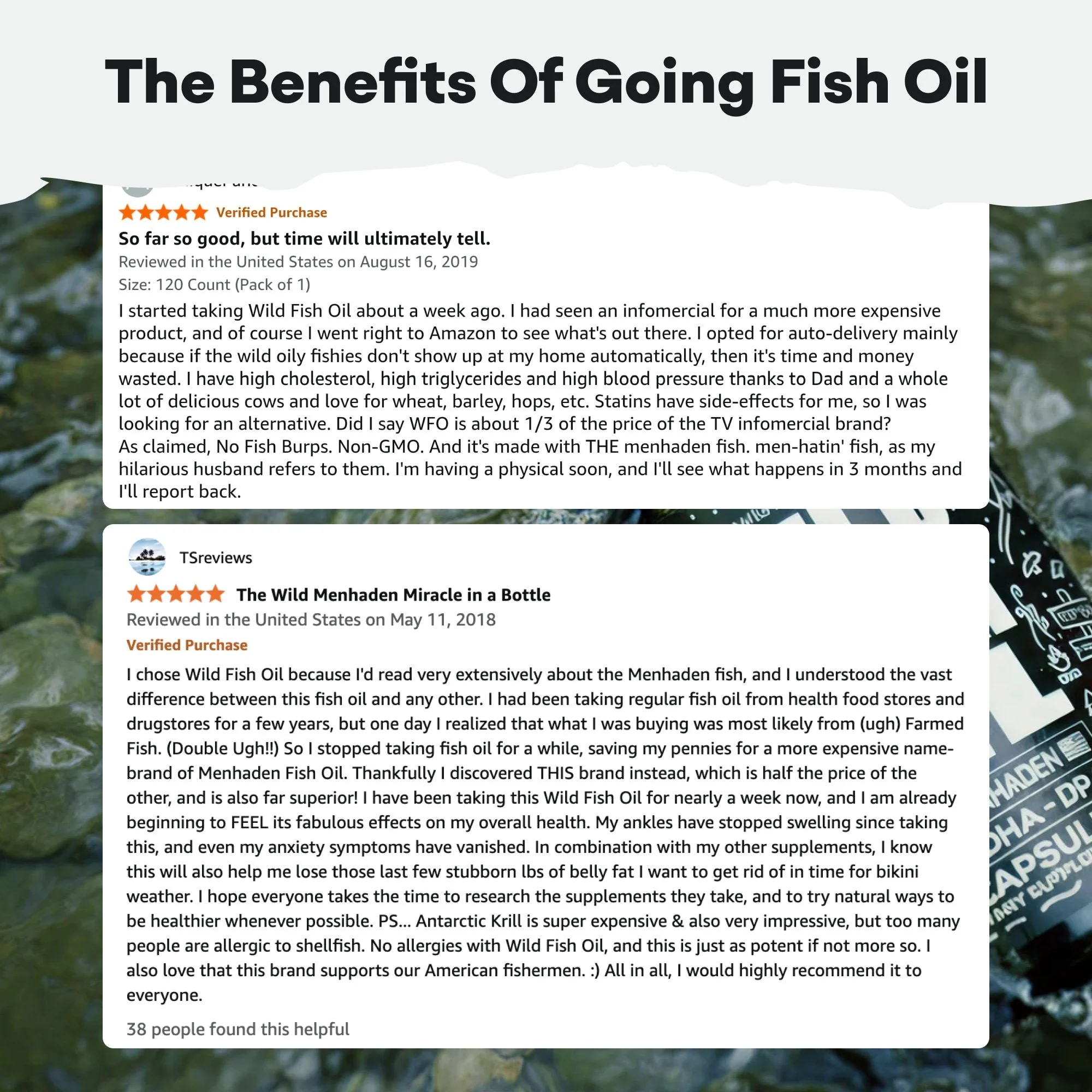 Wild Fish Oil Capsules, Omega-3 Blend, Sustainable, Pure, Third-Party Tested - Image 6