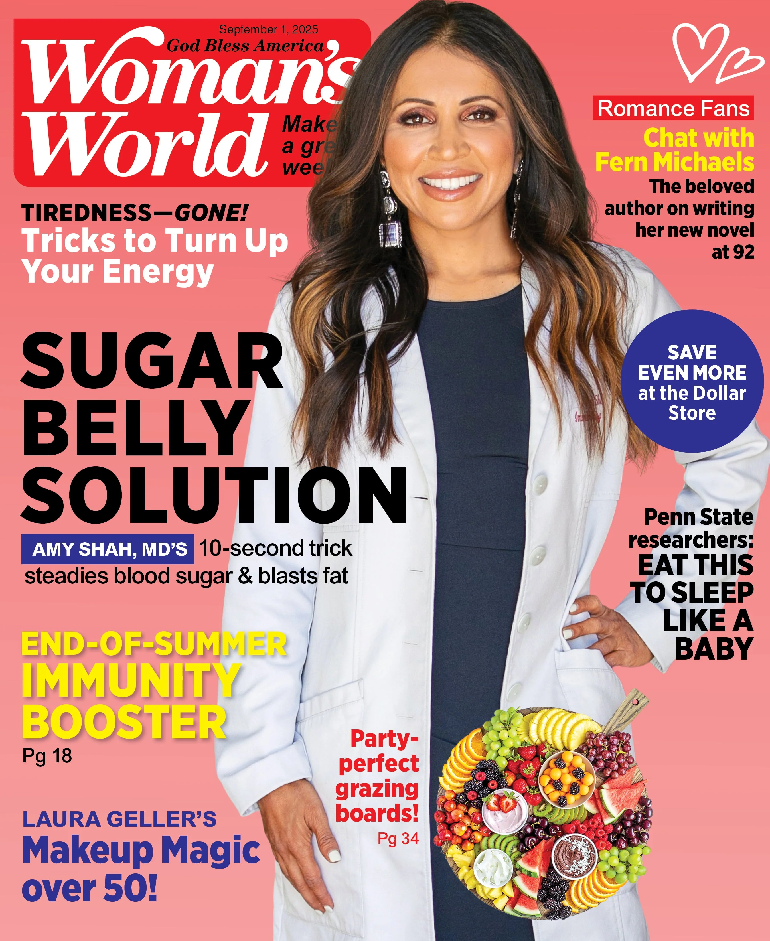 Woman's World - 09.01.25: Amy Shah’s Fast Fix For Blood Sugar, Blast Fat, Immunity Boosters, Energy & Beauty Tips, Author Fern Michaels' New Novel, Sleep Strategies, Dollar Store Savings & More! - Image 2
