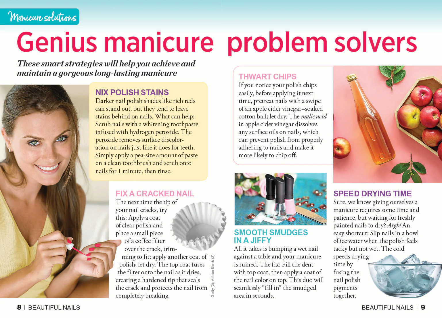Woman's World Special - Beautiful Nails: 35 DIY Designs, Seasonal Art, Nail Care, Healthy Hands, Brittle Nail Solutions, Manicure Fixes, Argan Treatments, Hangnails, Biotin Foods, Speed Drying & Chips - Image 2
