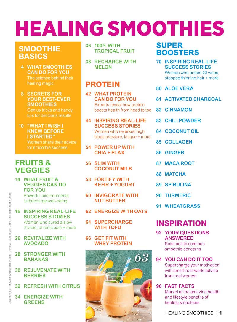 Woman's World Specials - Healing Smoothies: 121 Easy & Delicious Recipes To Live Your Best Life! End Chronic Pain, Heal Your Thyroid, Restore Energy - Image 3